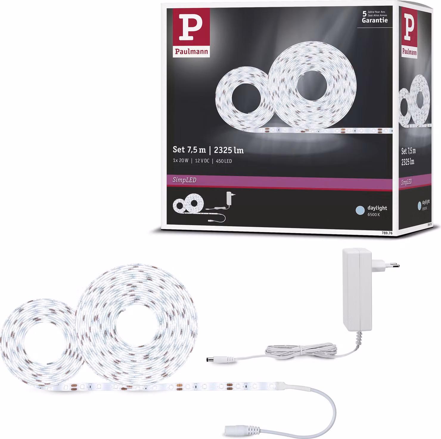Set completo di strisce LED Paulmann SimpLED bianco luce diurna
