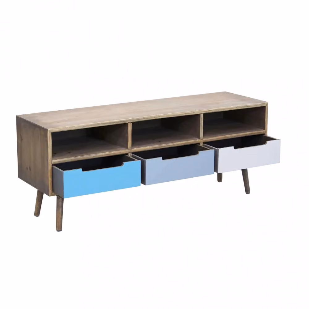 Mobile TV Tiburg GIORDANOSHOP in MDF Multicolor L: 120 cm, P: 35,5 cm, H: 29,5 cm – 2