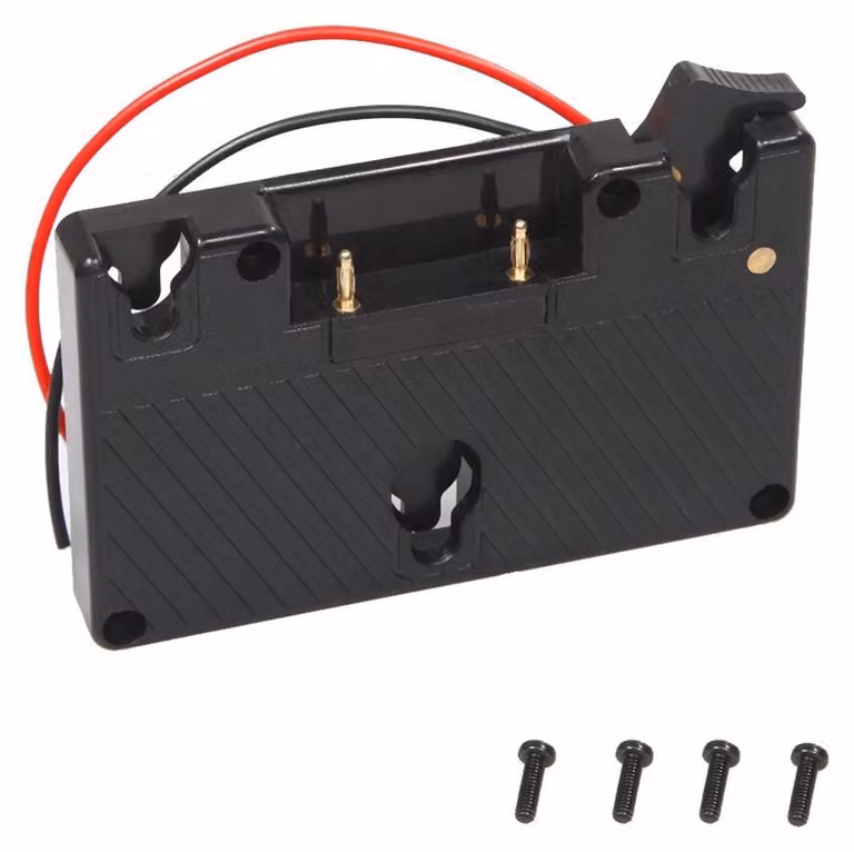 Piastra di adattamento per batteria Gold Mount per videocamere Panasonic con attacco Power B-Tap