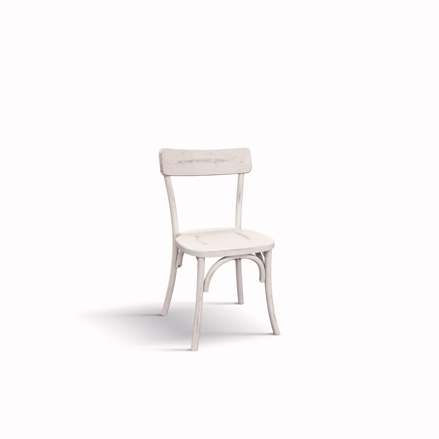 Set di sedie VOLTERRA in legno bianco consumato