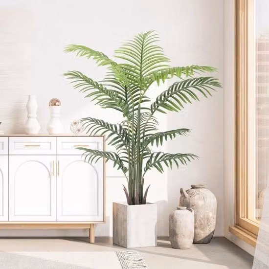 Pianta Artificiale Grande 120cm in Vaso Pianta da Parete Simile alla Pianta da Parete Reale Grande Pianta Finta per Decorazione Camera da Pranzo Balcone Soggiorno Ufficio