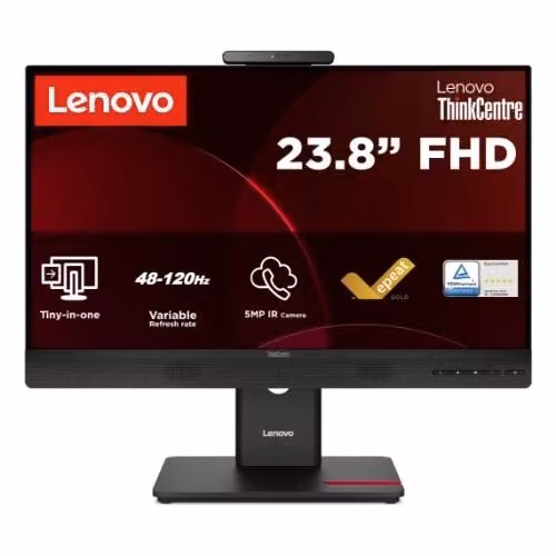 Monitor Lenovo ThinkCentre Tiny-in-One TIO24 Gen6 Eclipse Black 23,8 IPS Full HD 120Hz con HDMI e DisplayPort – 2