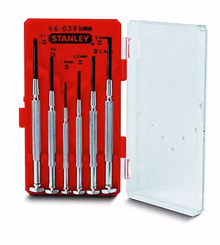 STANLEY SET 6 GIRAVITI PER ELETTRONICA, 1-66-039