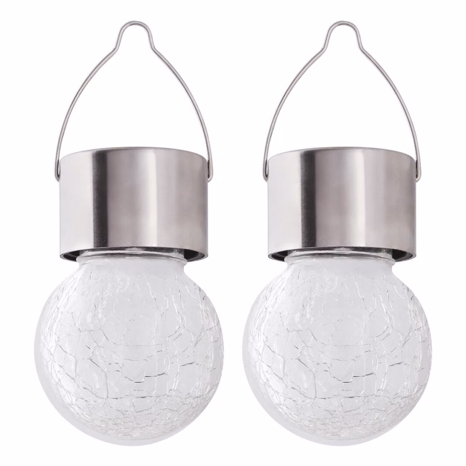 2 lampade solari Rabalux Yola, 1 lumen, grado di protezione IP44, colore: cromo satinato, LED 0,06 W, codice prodotto: 7850