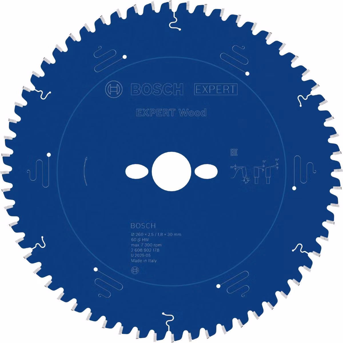 Lama circolare Bosch EXPERT Wood, 260x30 mm, Z60