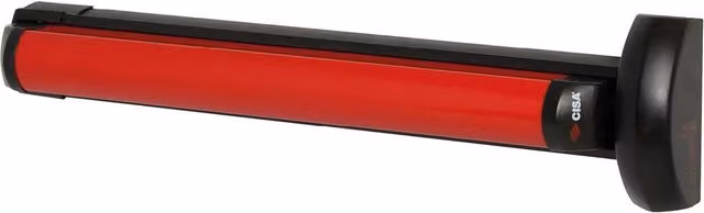 Maniglione antipanico Fast Touch 59816 Cisa in acciaio inox rosso lunghezza 1,2 m