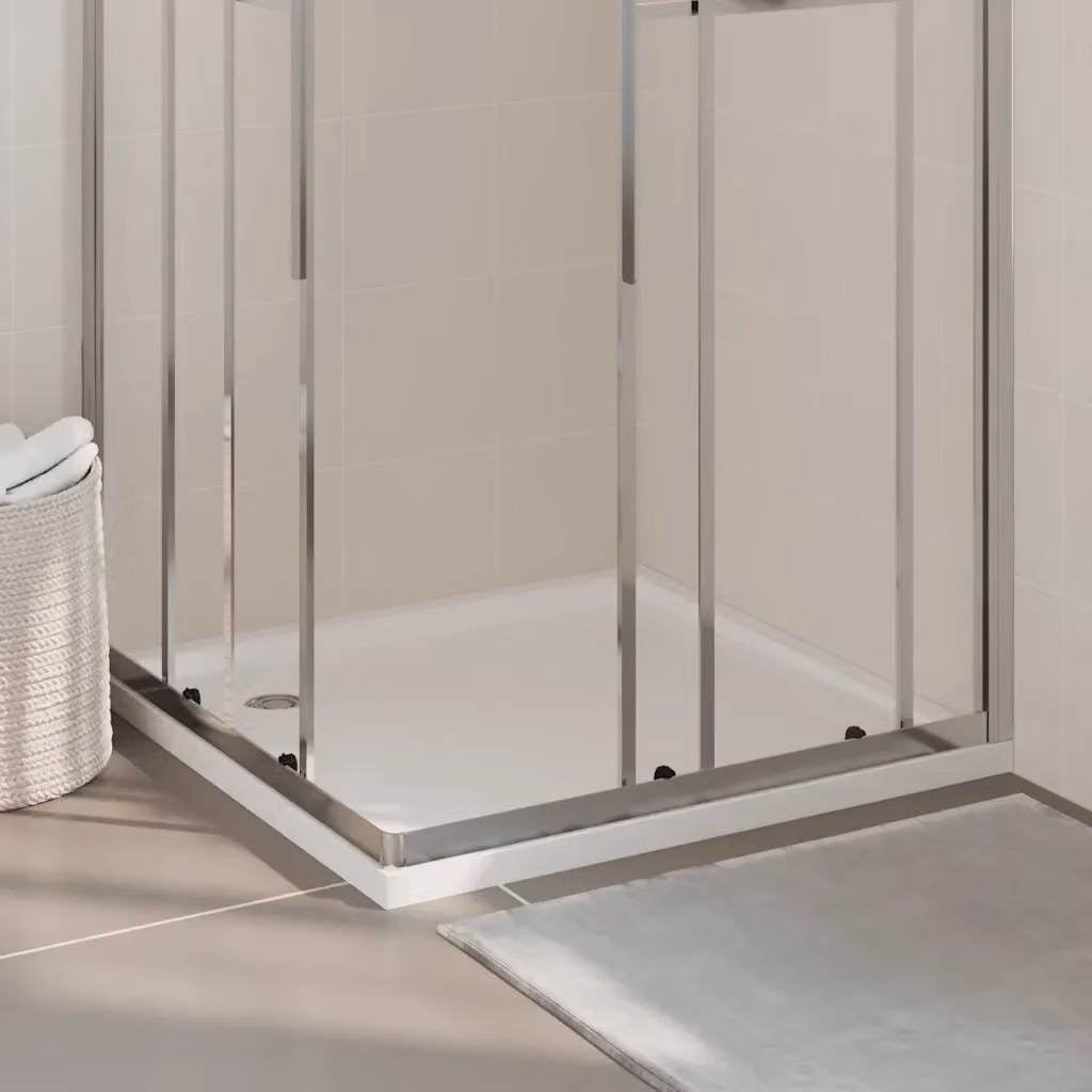 Piatto doccia quadrato DESIGN IN in ABS bianco L 90 cm x P 90 cm CFW5744282 – 2