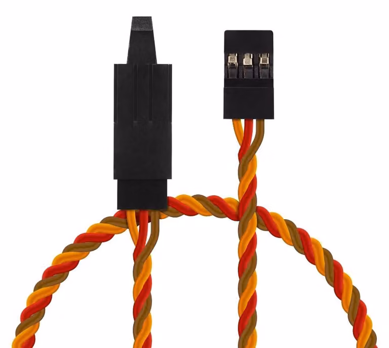 Cavo di prolunga a spirale, lunghezza 90 cm, con fusibile (in PVC)