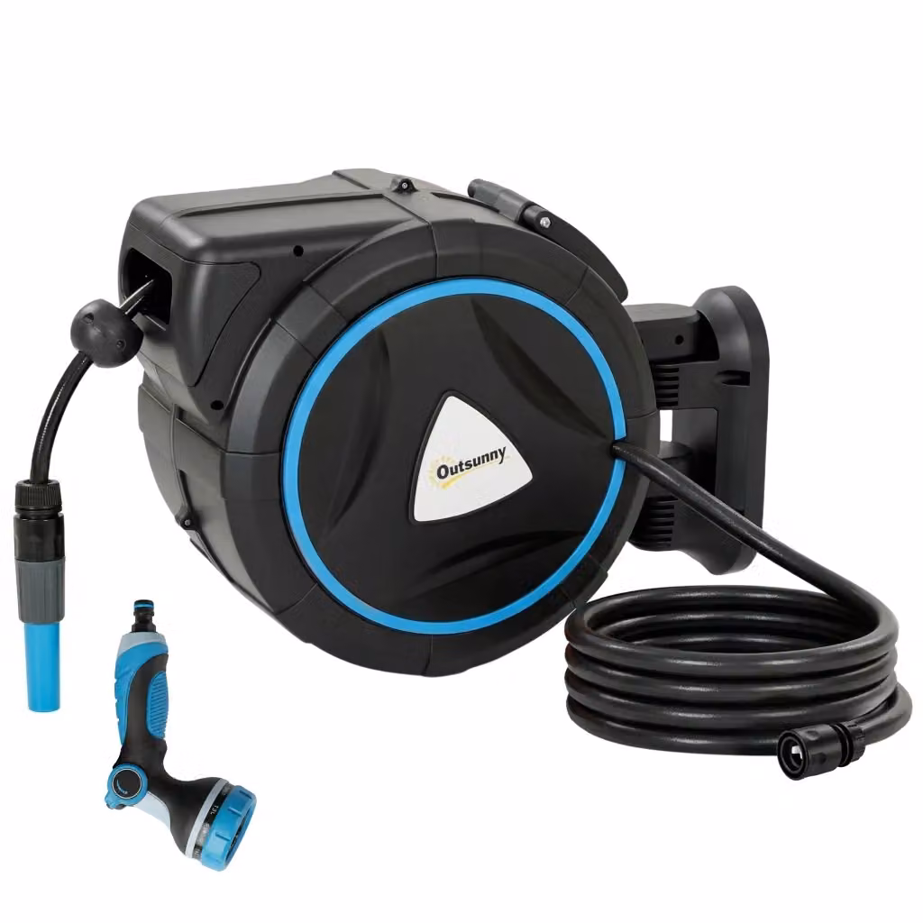 Avvolgitubo Automatico da Parete Zephmum Blu 23+2m L/P/H: 55 x 31 x 50 cm – 2