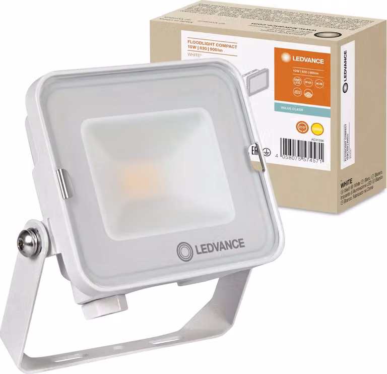 Proiettore LED Proiettore da esterno 10W 900lm 3000K IP65 Bianco Proiettore Ledvance