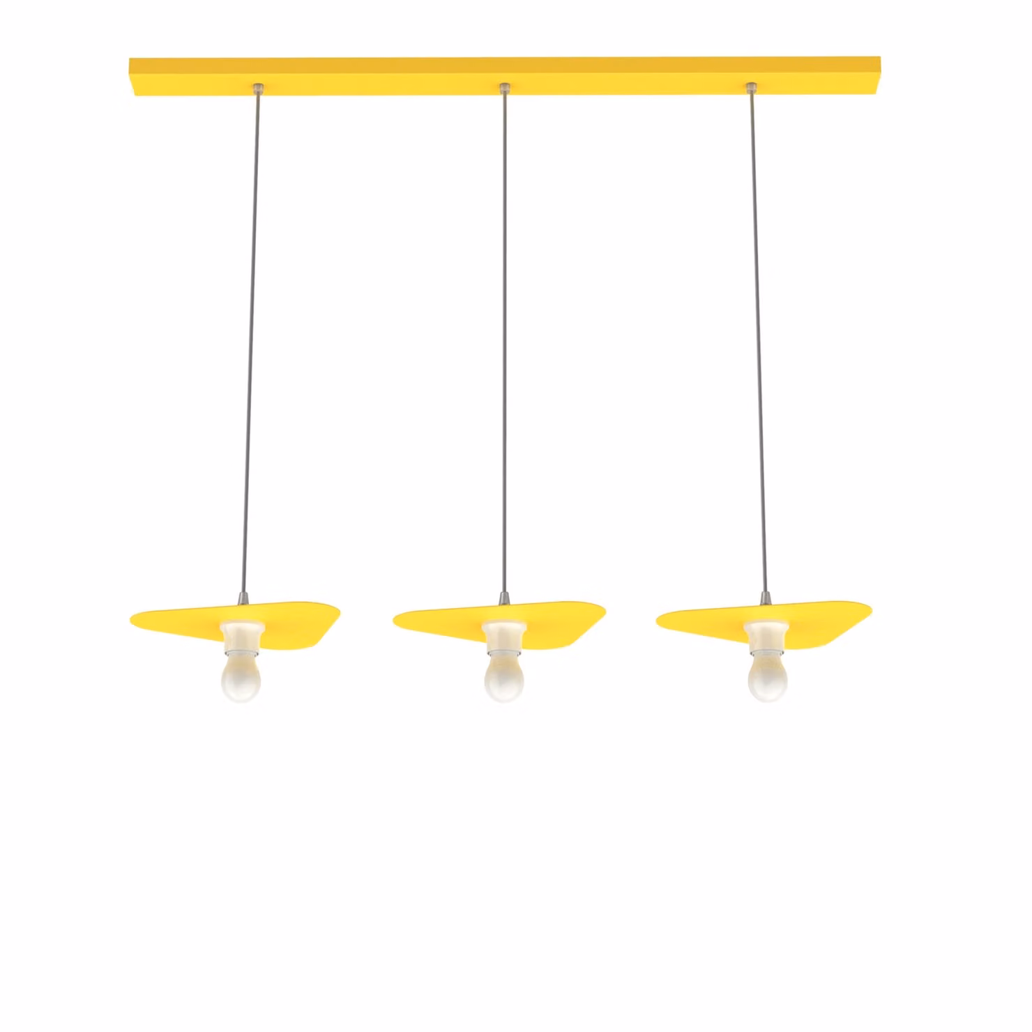 Lampada A Sospensione Cloud Lineare A 3 Luci, Monocolore Opaca