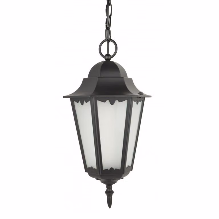 Lampada a sospensione per esterni 1xE27 nero IP43 SU-MA Retro K 1018/1/DH