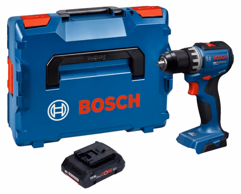 Trapano avvitatore a batteria Bosch GSR 18V-52 Professional 18 V 70 Nm brushless + 1 batteria ProCORE da 4,0 Ah + L-Boxx - senza caricabatterie