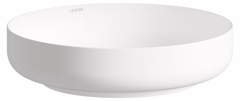 LAUFEN SONDO Cuvette de lavabo, ronde, sans trou pour robinet, sans trop-plein, 400x400x102mm, H512SO47571121, H512SO47571121