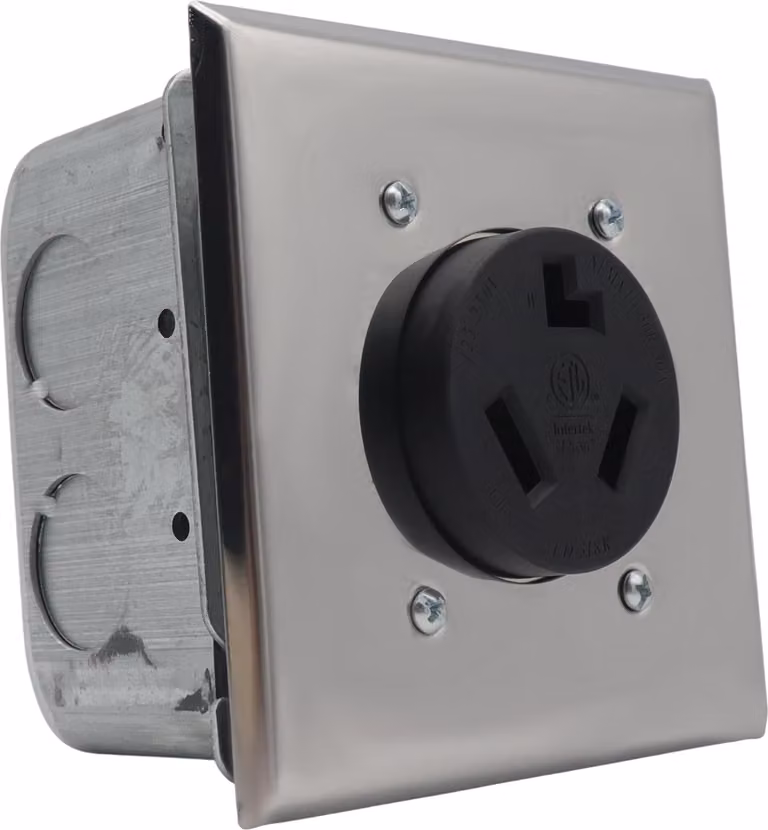 Presa NEMA 10-30R 30A, presa per apparecchiature di saldatura, veicoli elettrici, generatori, camper e altro ancora, montaggio a superficie o a incasso