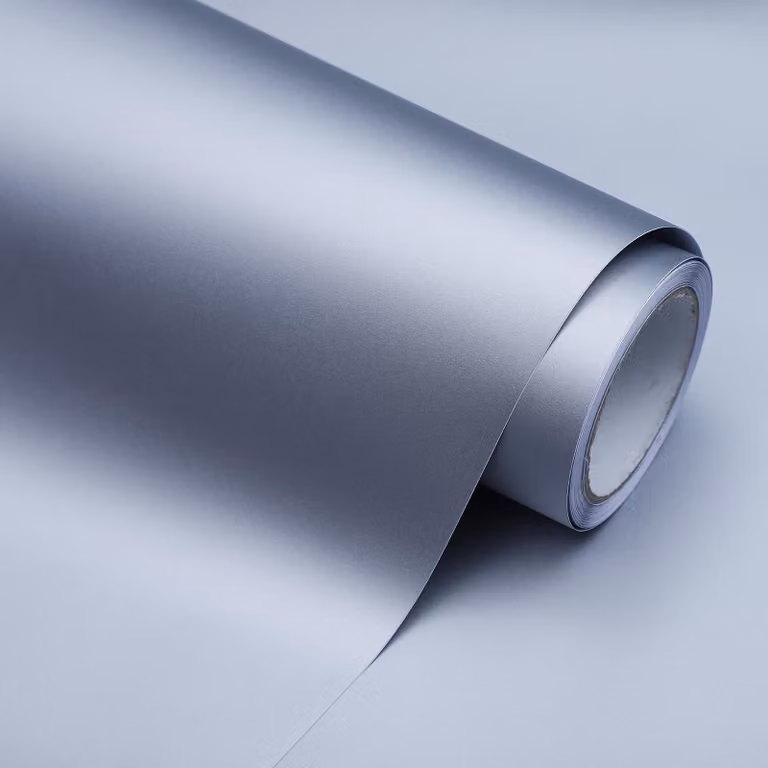 Carta adesiva per mobili, color argento-grigio, dimensioni 40 x 1000 cm