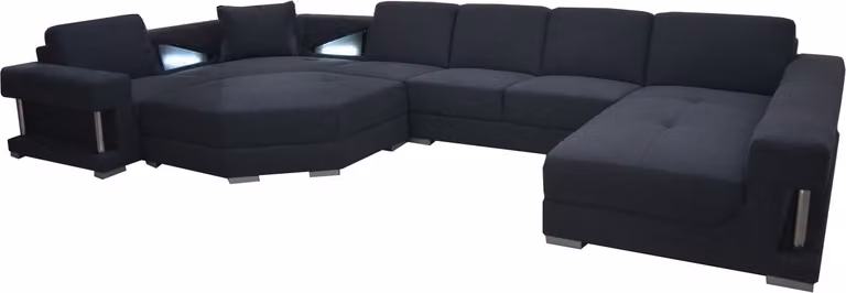 Eck Sofa Couch Polster Ecke Wohn Zimmer Landschaft Designer CouchenTextil A1131-