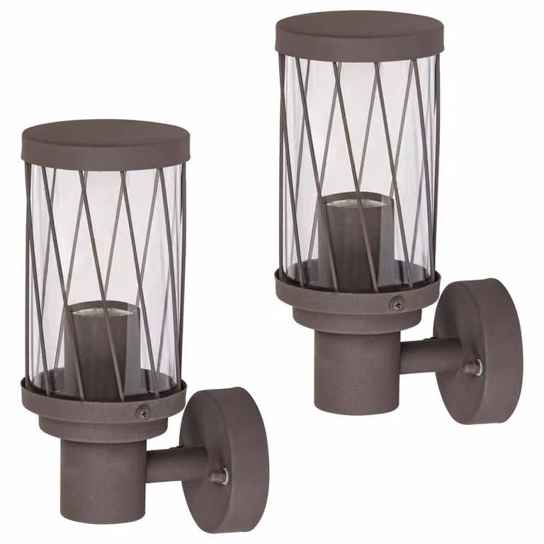 Lampada da parete esterna Rabalux Budapest, grado di protezione IP44, colore marrone, attacco E27, massimo 40W, modello 8888