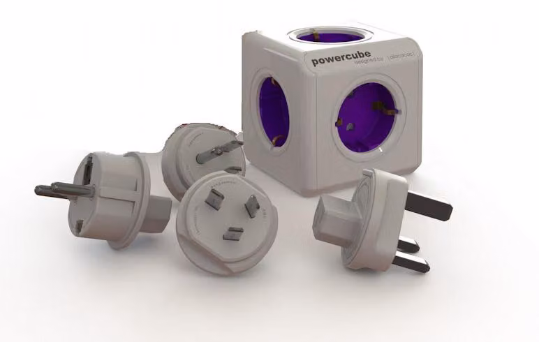 allocacoc PowerCube ReWirable Spine da viaggio, adattatore di riparazione e 5x Verteiler, 230V Schuko