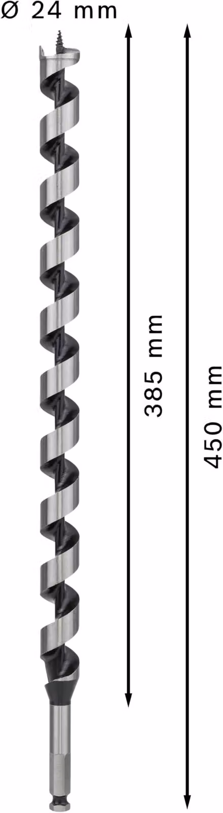 PRO Legno Punta per legno, 24 x 385 x 450 mm