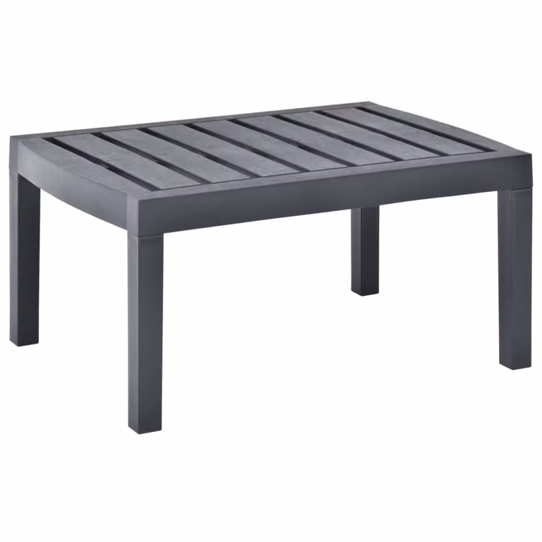 Maison Exclusive - Tavolo da giardino antracite 78x55x38 cm Plastica