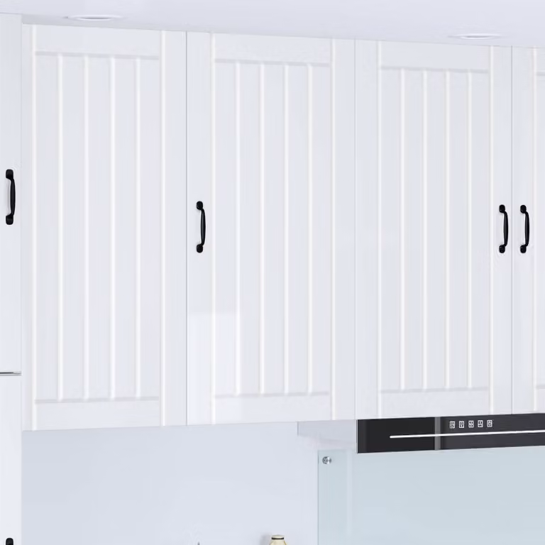 Armadietto a muro moderno vidaXL LUCCA Bianco Lucido L: 50 cm, P: 31 cm, H: 100 cm