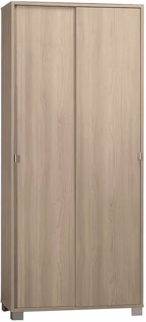 KIT ARMADIO 2 ANTE SCORREVOLI H190 L82 P41 Cm FINITURA OLMO CHIARO SARMOG798k