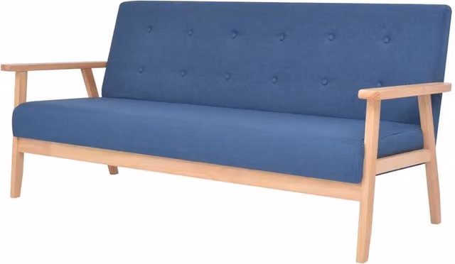 Set di Divani 2 pz in Tessuto Blu 274913