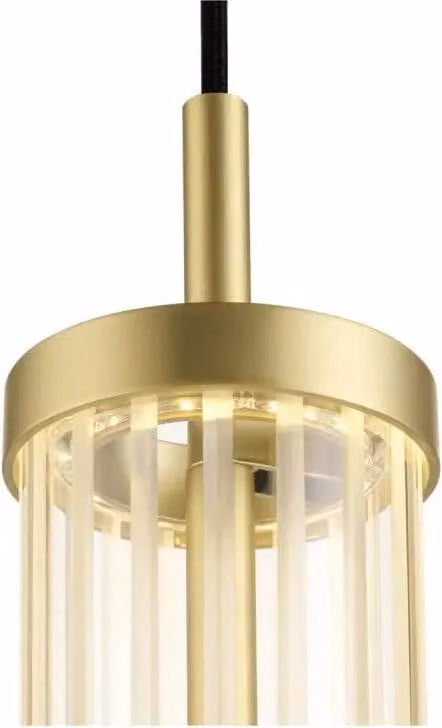 SLV QUIMERA, lampada a sospensione, lunghezza 150 cm, 2700/3000K, PHASE, ottone spazzolato 1008033