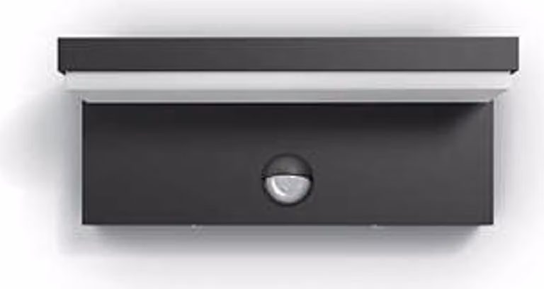Philips Bustan IR LED, lampada da parete antracite 4000K 1000lm