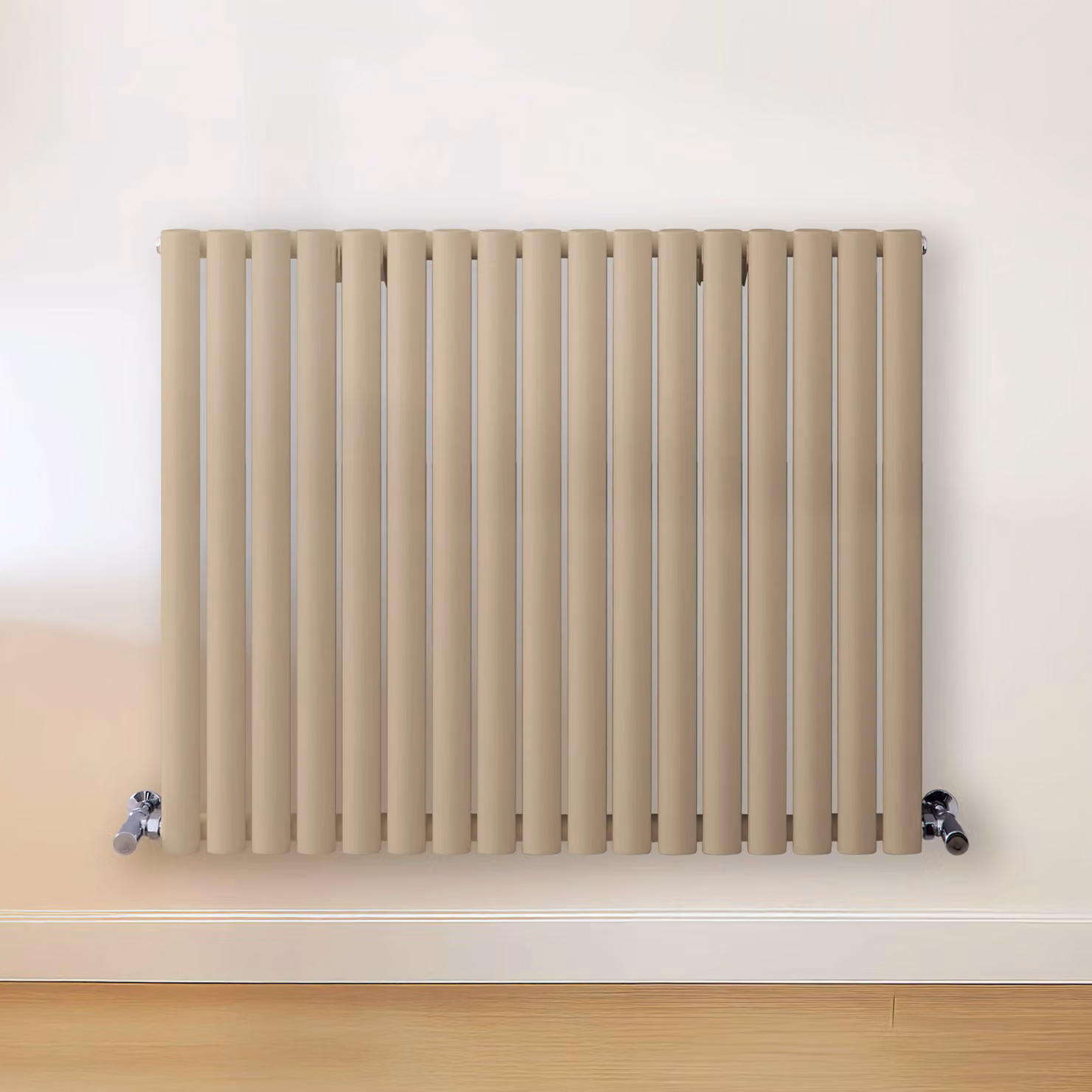 Radiatore di Design Orizzontale Marrone (Elk Marrone) - 800mm x 1000mm - Pannello Doppio  - Revive
