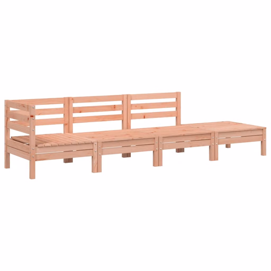 Divano da Giardino a 4 Posti in Legno Massello di Douglas