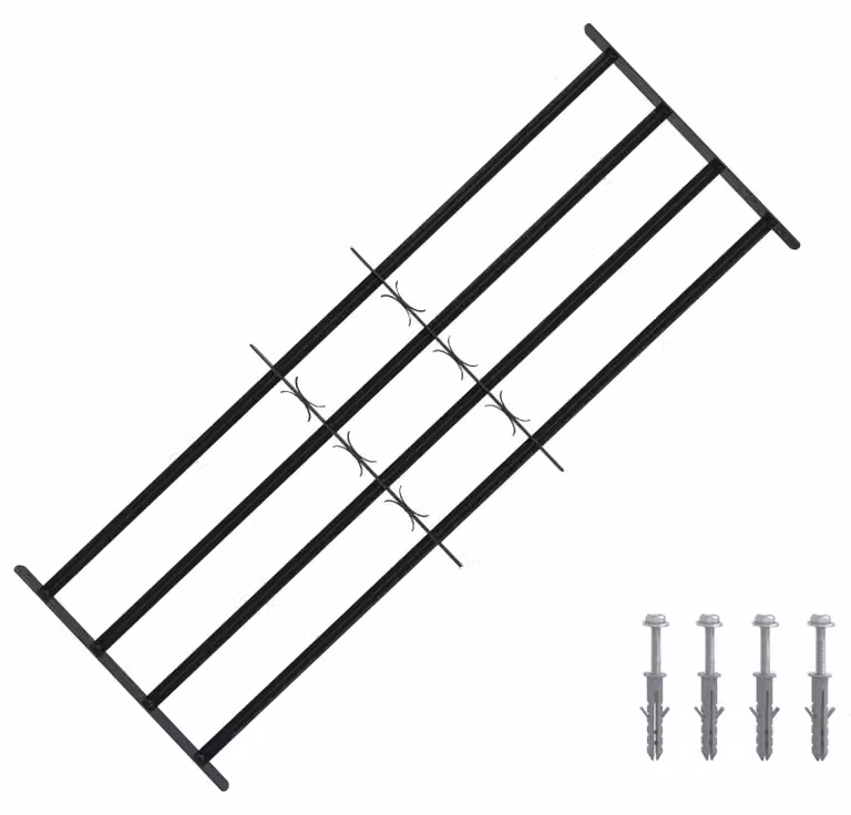 Griglia di sicurezza per finestre con 4 barre trasversali 3 pcs