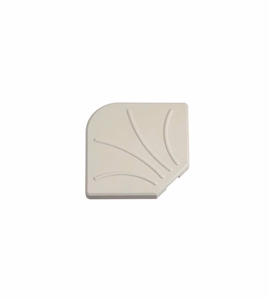 Base per Ombrelloni Laterali in Cemento Bianco Peperino 47x47 cm