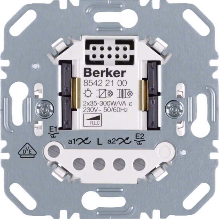 Berker dimmer universale touch 2-gang elettronica domestica 85422100
