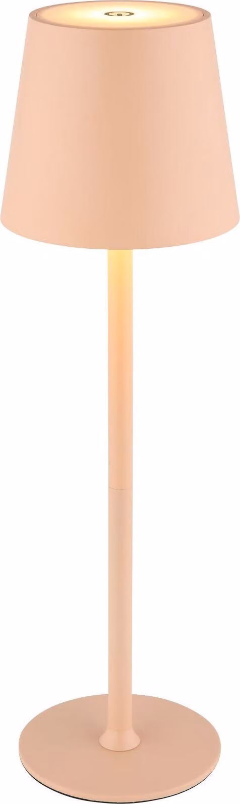 Lampada da tavolo cordless con batteria ricaricabile touch dimmer lampada da tavolo dimmerabile albicocca 58438P