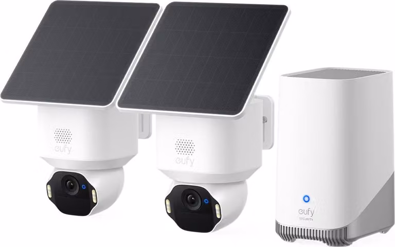 EUFY SoloCam E42 - Telecamera di sorveglianza di rete - pan/tilt - piattaforma rotante - per esterni - resistente alle intemperie - a colori (giorno e notte)