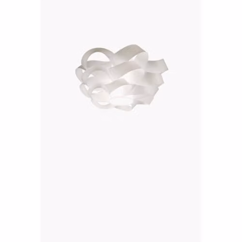 Plafoniera Moderna 5 Luci D100 In Polilux Bianco Made In Italy