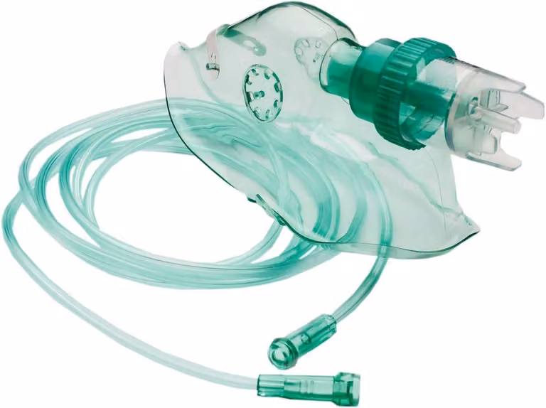 Mascherine monouso, modello L, con tubo, senza lattice, sterili, per uso medico