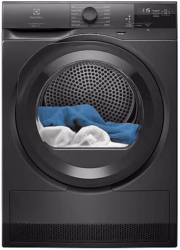 Asciugatrice a pompa di calore Electrolux EW6H28B, capacità 8 kg, colore Nero, Classe C, Profondità: 63,8 cm