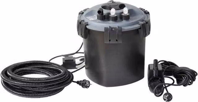 Kit filtro a pressione per laghetti e piscine 10000 litri con uvc e pompa