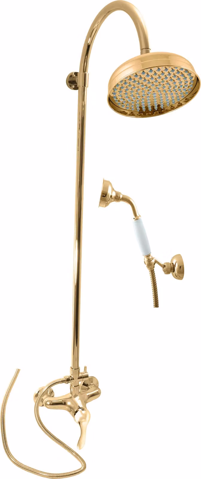 LABE - Sistema doccia con miscelatore, Oro - lucido L081.5/3Z, RAV Slezák