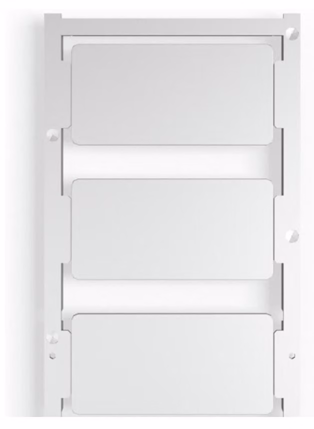 Weidmüller CC 30/60 K MC NE GR, Etichette per morsettiere, 30 pezzi, Poliammide, Grigio, -40 - 60 °C, V2