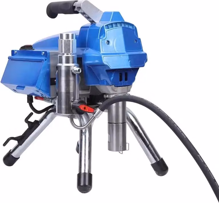 Spruzzatore a pressione zero per vernici - Sistema di verniciatura a spruzzo elettrico - Portata di 2,7 litri al minuto - Acciaio inossidabile - Motore brushless - Corpo pompa removibile - Colore blu