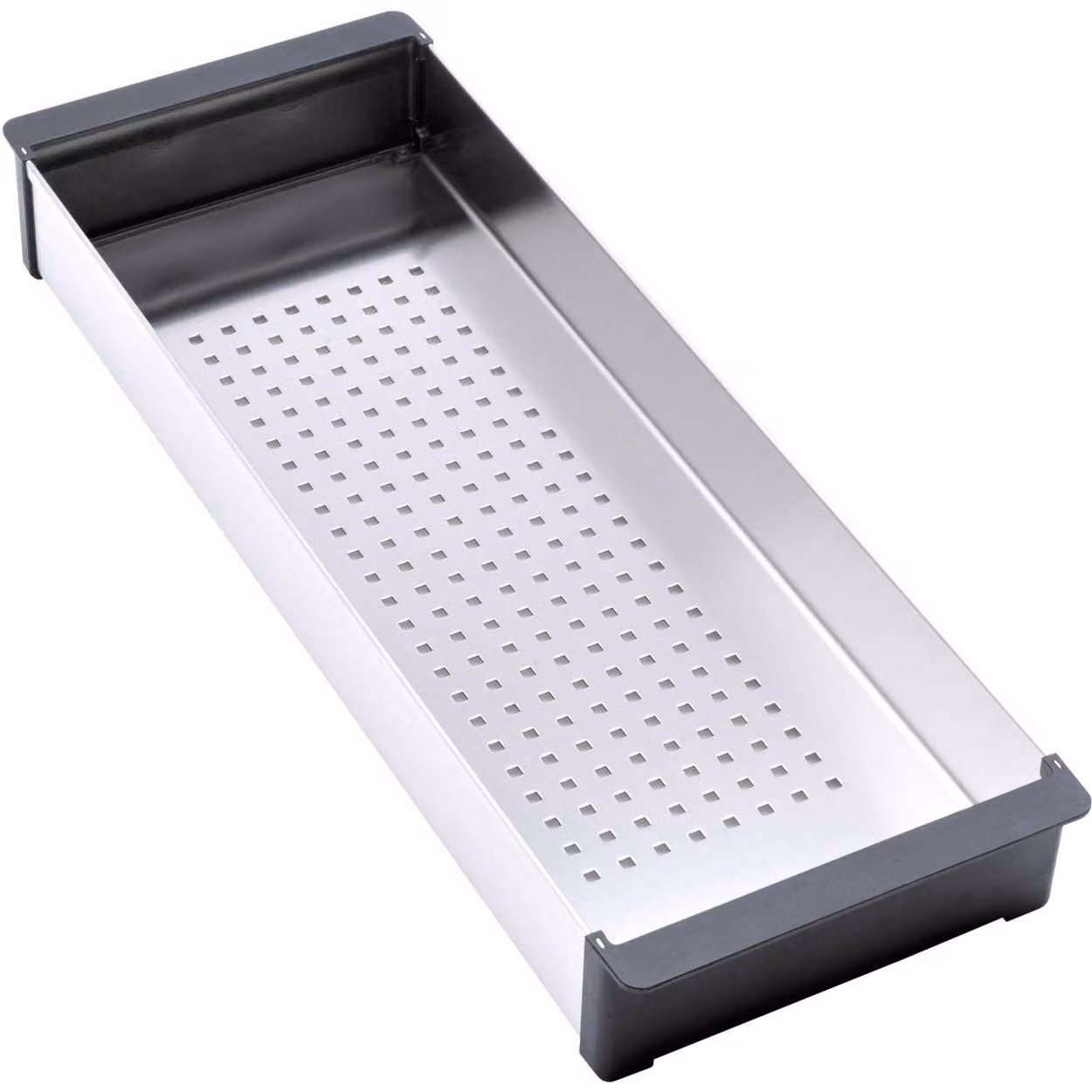 Accessori Franke - Vaschetta di raccolta per lavelli, 156x439x54 mm, acciaio inox/plastica nera 112.0066.060
