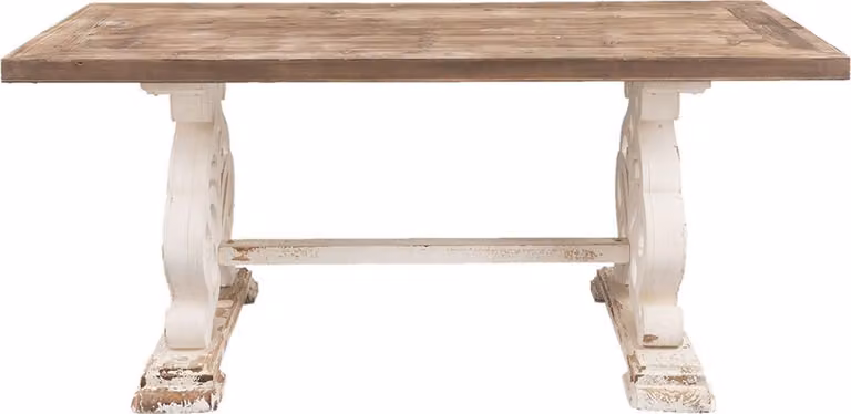 Tavolo da pranzo Clayre & Eef 180x90x82 cm in legno marrone