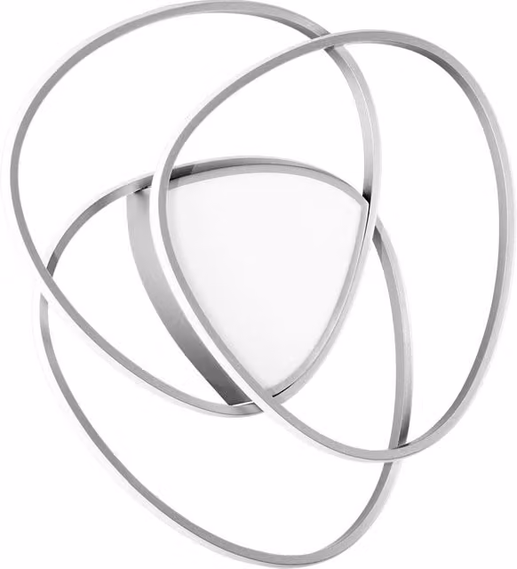 Plafoniera e Applique LED Ondaluce moderna dimmabile in metallo disponibile in argento, oro/ottone o bianco