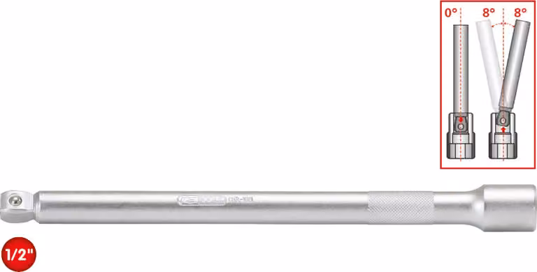 KS TOOLS 1/2" estensione inclinabile 305 mm - 911.1323