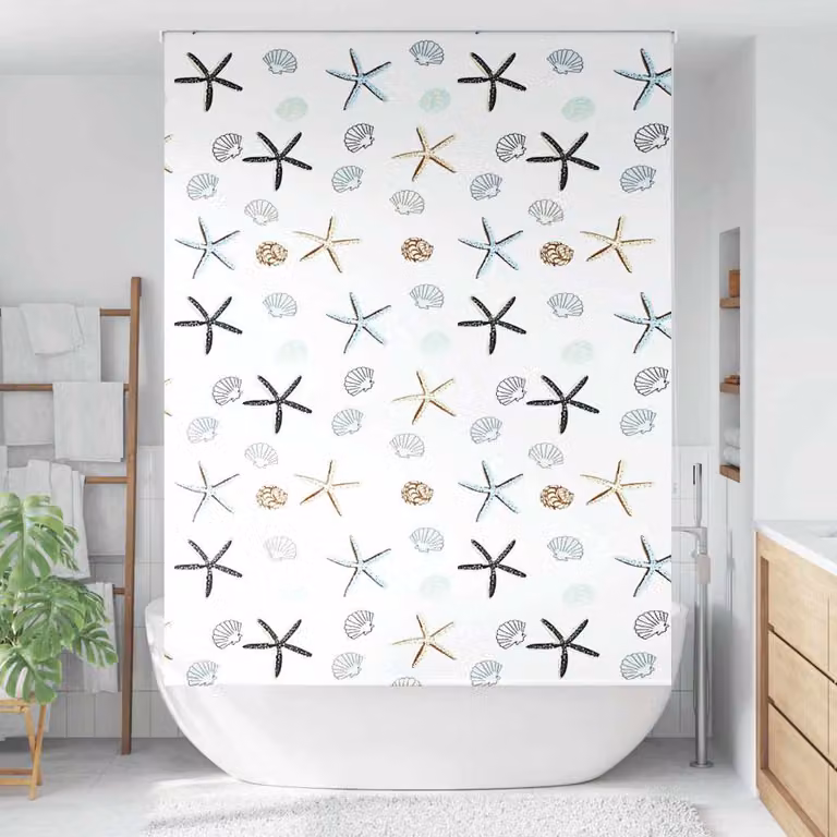 vidaXL Tenda a Rullo Doccia 150x240 cm Larghezza Tessuto 146 cm