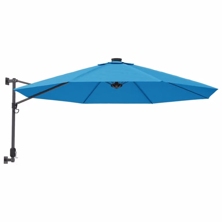 Ombrellone da parete blu mare 290 cm